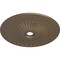 Ekena Millwork Galveston Ceiling Medallion (Canopies up to 4 3/4"), 36 5/8"OD x 3 5/8"ID x 2 3/8"P, Warm Silver CM36GLWSS - alternate 4
